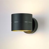 LED wandlamp 10073 Tudor zwart goud - thumbnail