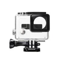 Mantona 21038 behuizing (voor GoPro Hero 3+/4, transparante skeletuitvoering met open zijkanten en bevestigingsadapters)