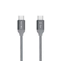 Nevox 1653 USB-kabel 1m USB 2.0 USB C grijs, zilver