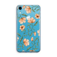 Peachy flowers: iPhone XR Transparant Hoesje - thumbnail