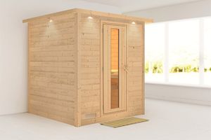 Karibu | Mojave Sauna met Dakkraag | Energiesparende Deur