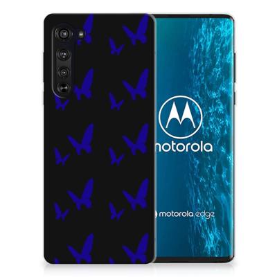 Motorola Edge TPU bumper Vlinder Patroon