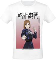 T-Shirt met Korte Mouwen Jujutsu Kaisen Nobara Ombre Wit Uniseks