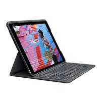 Logitech Toetsenbordhoes voor iPad (7e en 8e generatie) | Slanke folio met geïntegreerd draadloos toetsenbord (grafiet)