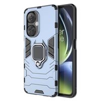 OnePlus Nord CE 3 Lite Hybrid Case met Ringhouder - Blauw - thumbnail