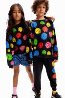 Oversized sweatshirt Smiley Originals ® - BLACK - XL - thumbnail