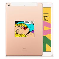 Apple iPad 10.2 | iPad 10.2 (2020) | 10.2 (2021) Leuke Siliconen Hoes Popart Oh Yes