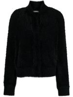 Alberta Ferretti cardigan à effet brossé - Noir