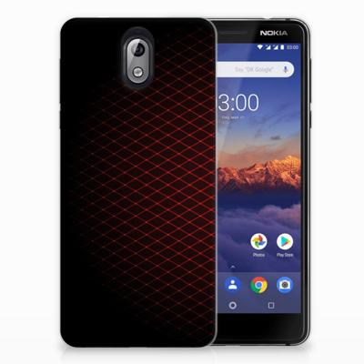Nokia 3.1 (2018) TPU bumper Geruit Rood Nokia 3.1 (2018) TPU bumper Geruit Rood