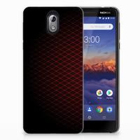 Nokia 3.1 (2018) TPU bumper Geruit Rood