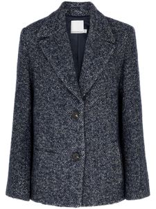 Christopher Esber blazer Luminary à motif pied-de-poule - Gris