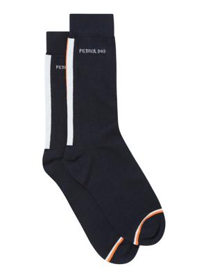 Petrol Industries Heren sok met dubbele streep Dark navy - OS