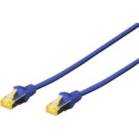 Digitus DK-1644-A-030/B RJ45 Netwerkkabel, patchkabel CAT 6A S/FTP 3.00 m Blauw Halogeenvrij, Verdraaide paren, Snagless, Vlambestendig 1 stuk(s) - thumbnail