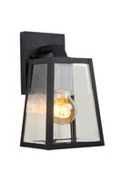 Lucide MATSLOT - Wandlamp Buiten - 1xE27 - IP23 - Zwart