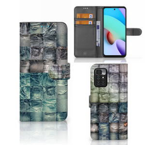 Wallet Case met Pasjes Xiaomi Redmi 10 Spijkerbroeken