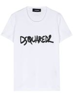 DSQUARED2 t-shirt en coton à logo imprimé - Blanc - thumbnail