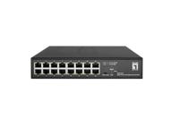LevelOne GES-2216 Hilbert 10-inch Gigabit Smart Lite Switch met 16 poorten