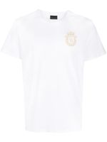 Billionaire t-shirt en coton à logo brodé - Blanc