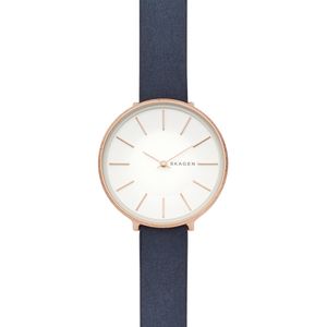 Horlogeband Skagen SKW2723 Leder Blauw 14mm