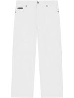 Dolce & Gabbana Kids jean à coupe droite - Blanc