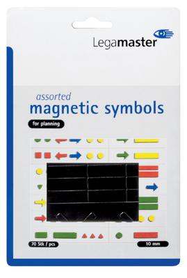 Magneet legamaster symbolen 10 mm zwart ass
