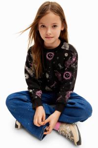 Bloemen universum sweatshirt - BLACK - 9/10