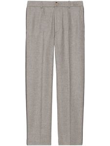 Gucci pantalon de costume léger en cachemire - Gris