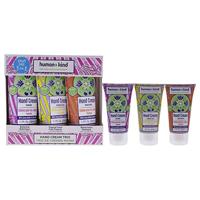 Human+Kind Skin-Moisturizer Vegan Hand Elleboog Voet Creme Trio, 150 ml,Lavendel, tropisch fris, watermeloen