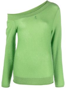 Patrizia Pepe pull asymétrique à broderies - Vert