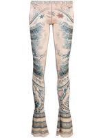 Jean Paul Gaultier legging à imprimé graphique - Tons neutres