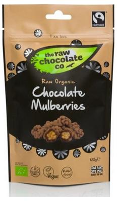 The Raw Chocolate Co Biologische Chocolate Mulberries 125 Gram