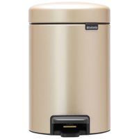 Brabantia newIcon pedaalemmer 3 liter met kunststof binnenemmer - Champagne - thumbnail