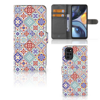 Motorola Moto G22 Bookcase Tiles Color - thumbnail