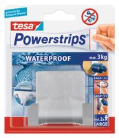 tesa POWERSTRIPS® Waterproof haak Wit Inhoud: 2 stuk(s) - thumbnail