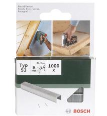 Bosch Accessories 2609255820 Nieten met fijn draad Type 53 1000 stuk(s) Afm. (l x b) 8 mm x 11.4 mm