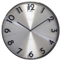 NeXtime NE-3289GS Metalen Wandklok - 40cm -Stille Klok - Metaal - "Reflection" - thumbnail