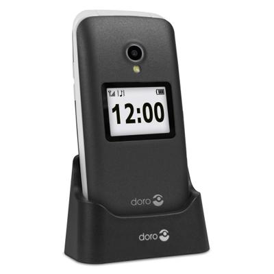 doro 2424 Senioren clamshell telefoon SOS-knop Grafiet doro 2424 Senioren clamshell telefoon SOS-knop Grafiet