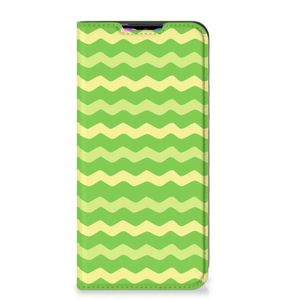 Xiaomi Redmi 9 Hoesje met Magneet Waves Green