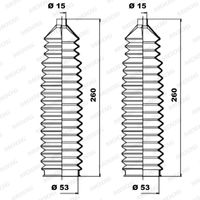 Stuurhoes, stuureenheid MOOG, Inbouwplaats: Vooras links en rechts, u.a. für Peugeot, Fiat - thumbnail