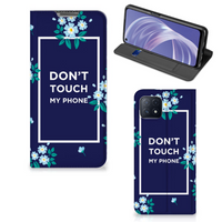 OPPO A73 5G Design Case Flowers Blue DTMP - thumbnail