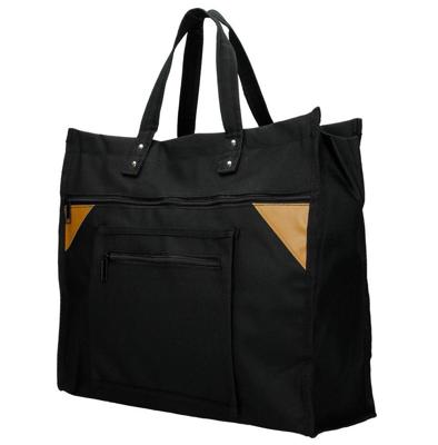 Stevige Boodschappentas Basic Breed Zwart