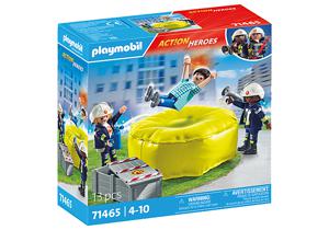 Playmobil Act!on Heros Brandweermannen met luchtkussen 71465