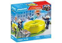 Playmobil Act!on Heros Brandweermannen met luchtkussen 71465 - thumbnail