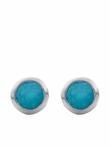 Monica Vinader petites puces d'oreilles ornées de turquoise - Argent