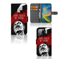 iPhone 14 Pro Portemonnee Hoesje Zombie Blood - thumbnail