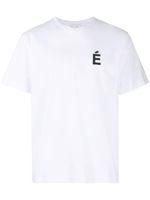 Etudes t-shirt en coton à détail de patch - Blanc - thumbnail