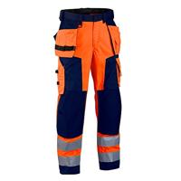 Blåkläder Workwear winter softshell broek Highvis 1567, 62, oranje/marine, 1 stuk, 67-15672517-5389-C62