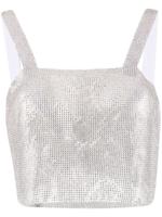 Santa Brands haut crop à ornements strassés - SILVER