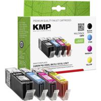 KMP Inktcartridge vervangt Canon PGI-550PGBK XL, CLI-551C XL, CLI-551M XL, CLI551Y XL Compatibel Combipack Zwart, Cyaan, Magenta, Geel C89V 1518,0050 - thumbnail