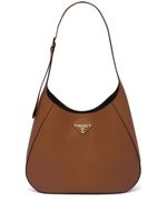 Prada sac porté épaule en cuir - Marron - thumbnail